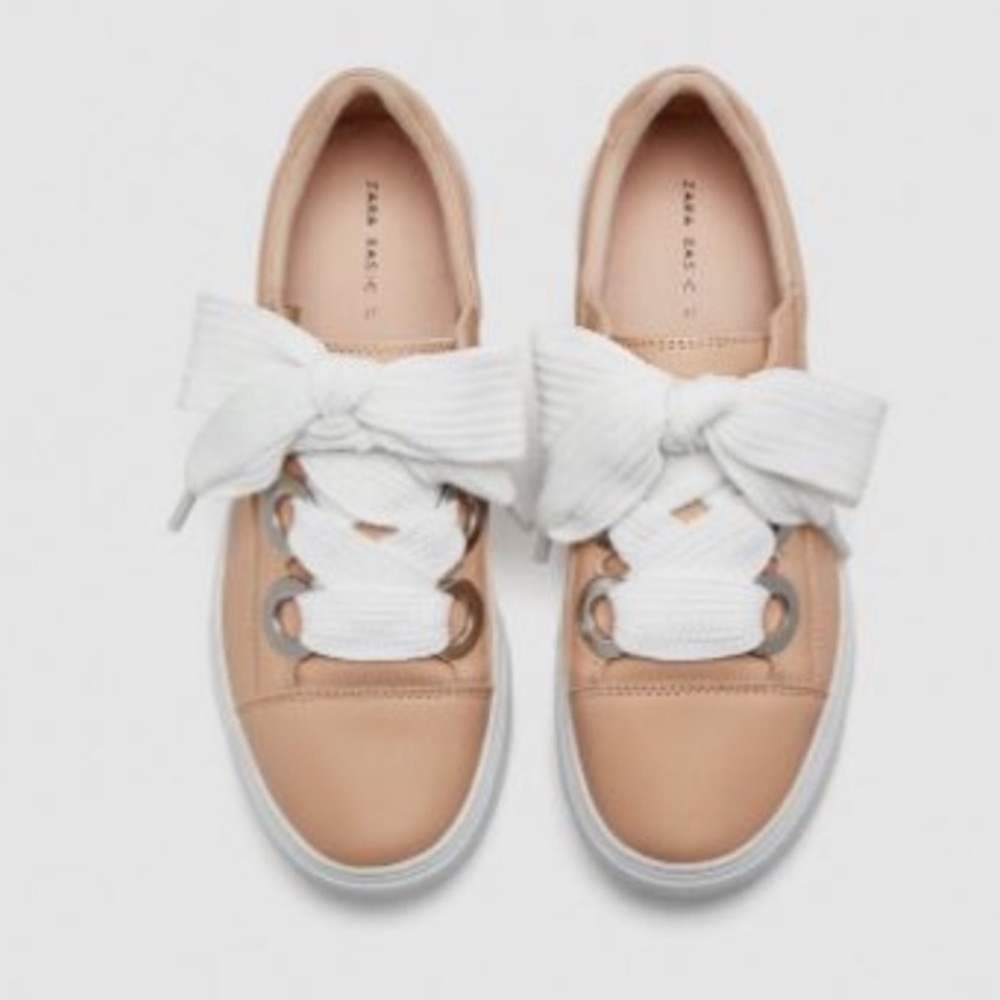 Pink Platform Zara Sneakers